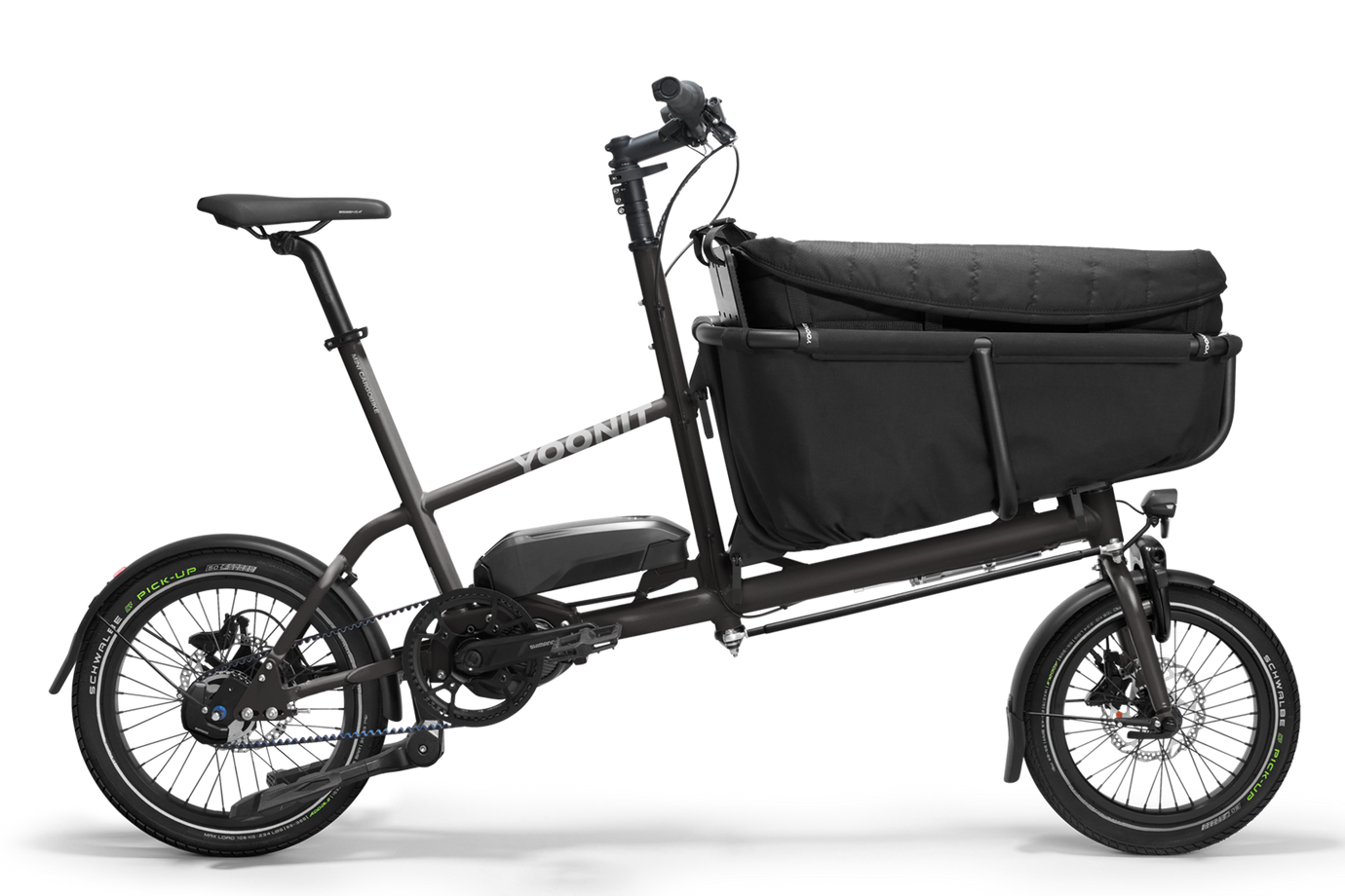 lastenfahrrad schwarz Yoonit MINI Electric – bikings